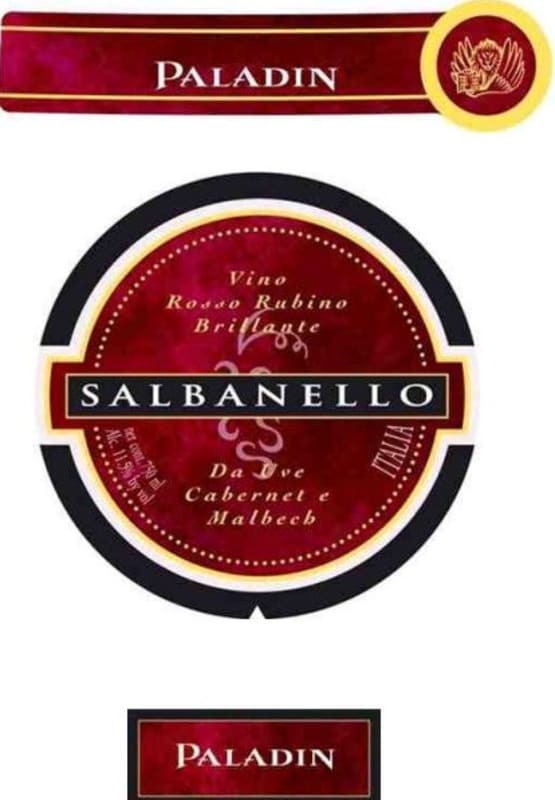 Paladin Salbanello Cabernet Malbec 2013 Front Label