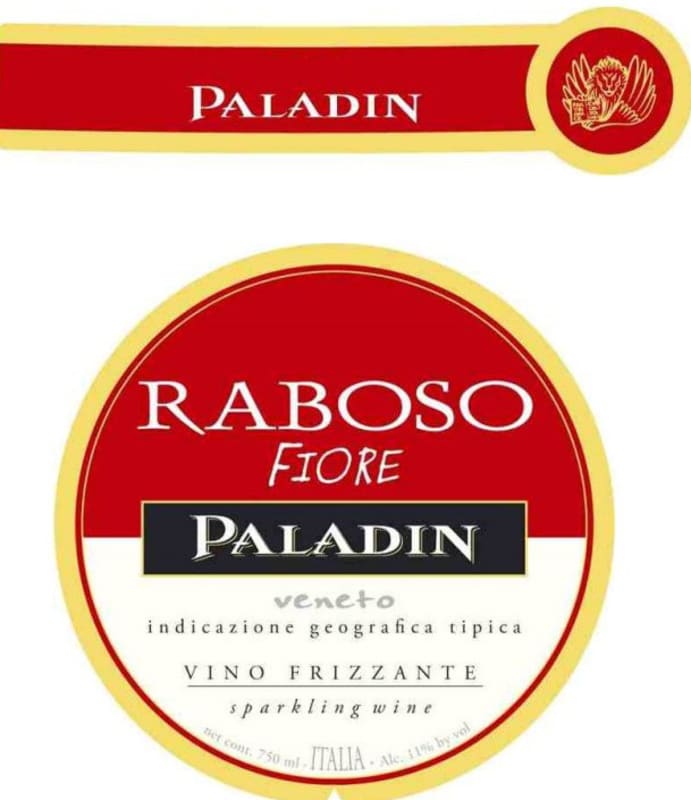 Paladin Frizzante Raboso Fiore 2013 Front Label
