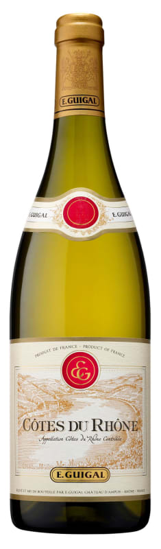 E. Guigal Cotes du Rhone Blanc 2016 Front Bottle Shot