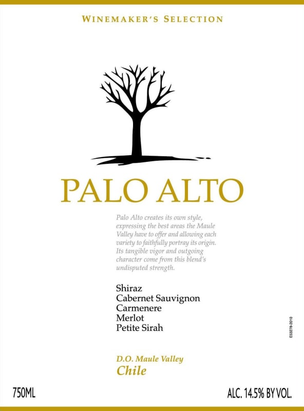 Bodega Palo Alto Winemaker's Selection 2011 Front Label