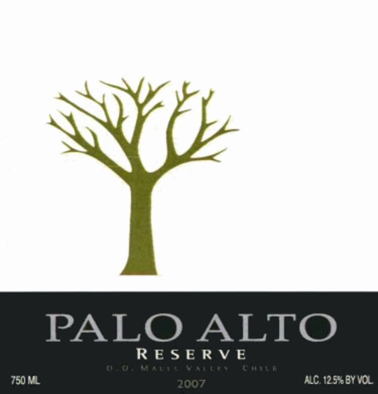 Bodega Palo Alto Reserva Sauvignon Blanc 2007 Front Label