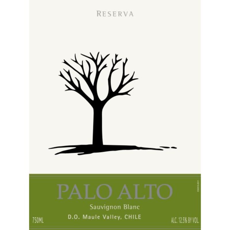 Bodega Palo Alto Sauvignon Blanc Reserva 2012 Front Label