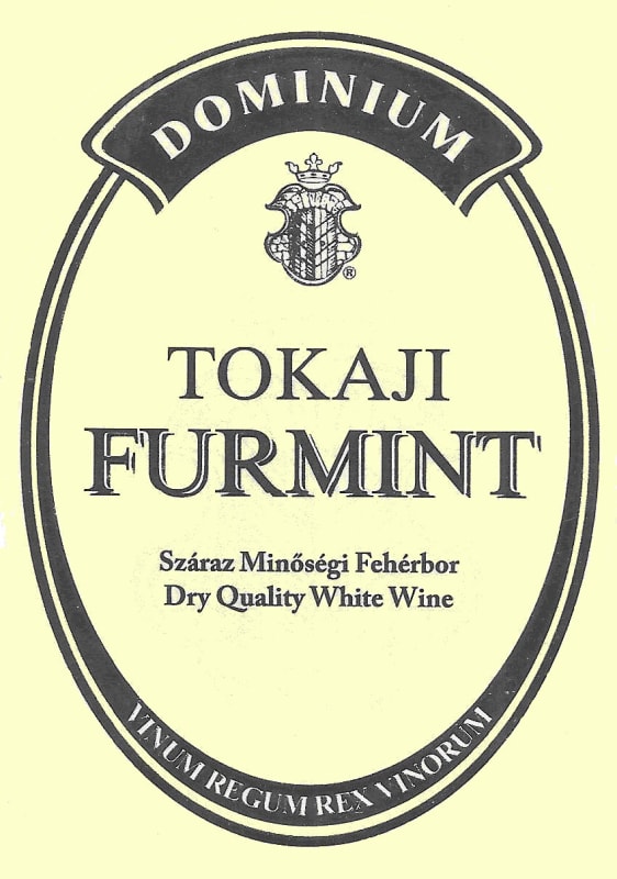 Pannon Tokaj Pinceszet Dominium Furmint 2014 Front Label