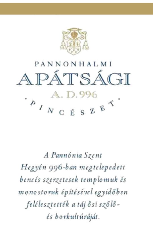 Pannonhalmi Foapatsag Tramini 2014 Front Label