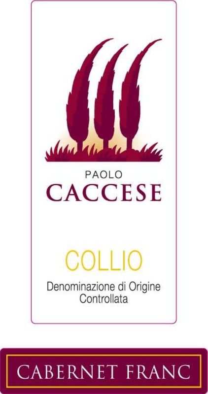 Paolo Caccese Collio Cabernet Franc 2014 Front Label