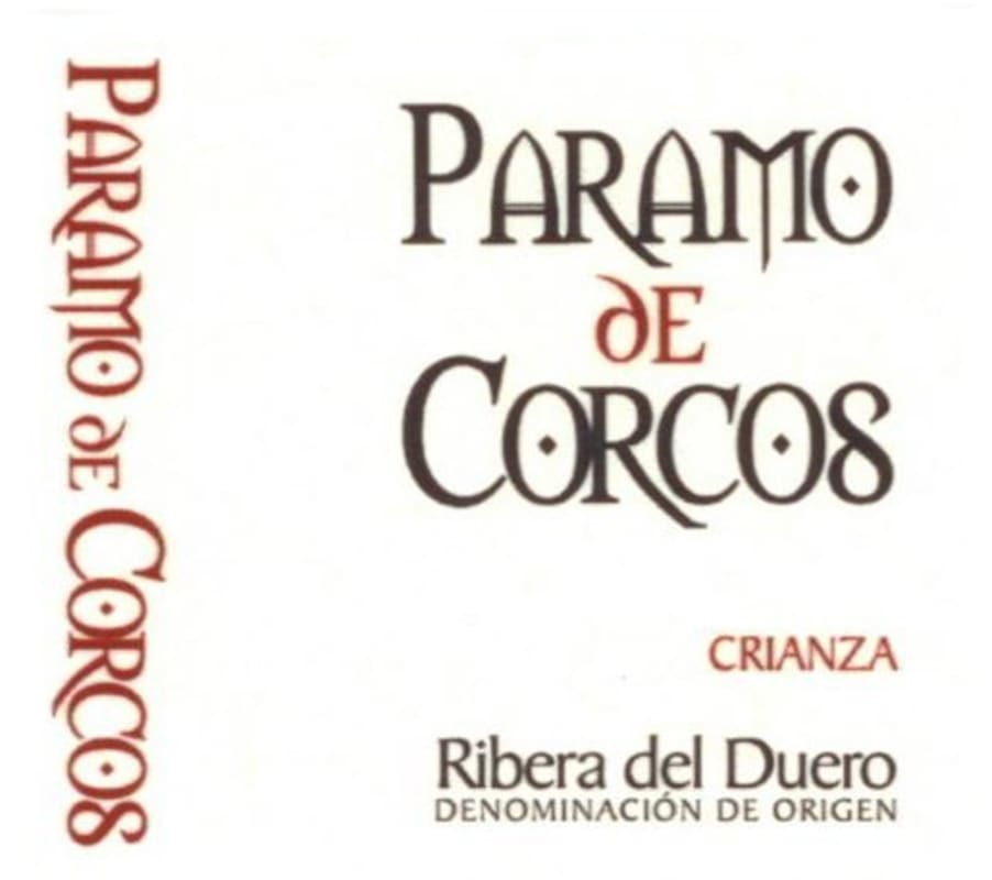 Paramo de Corcos Crianza 2004 Front Label