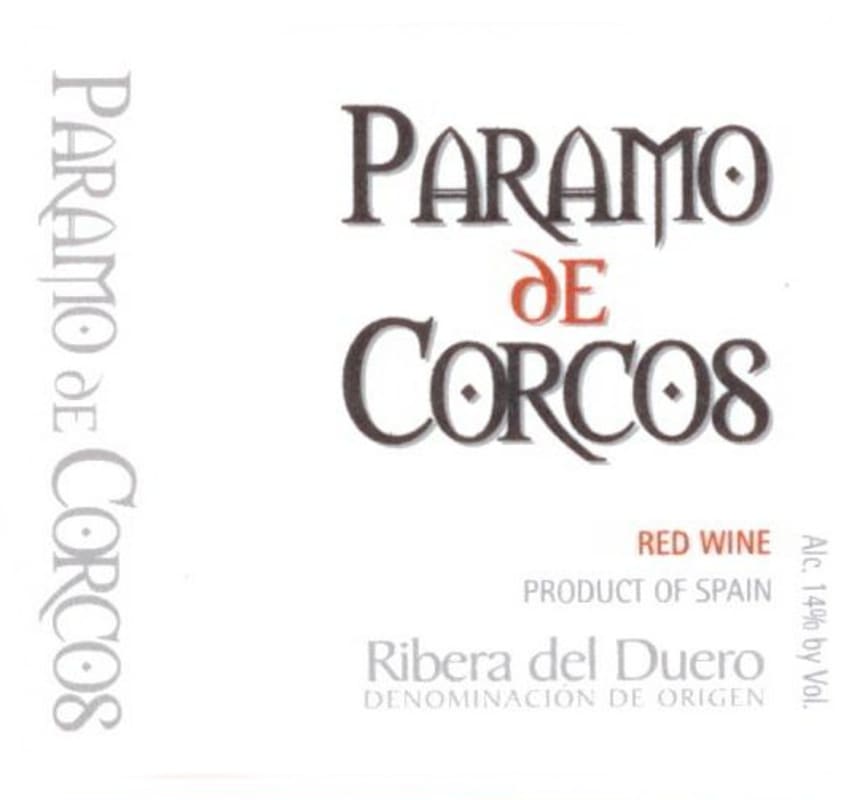 Paramo de Corcos Cinco Meses Barrica 2004 Front Label