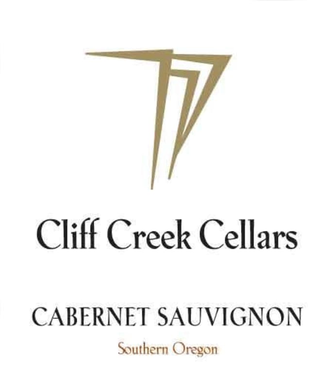 Cliff Creek winery Cellars Cabernet Sauvignon 2012 Front Label