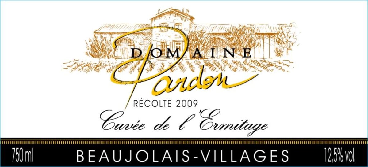 Pardon & Fils Beaujolais Villages 2009 Front Label