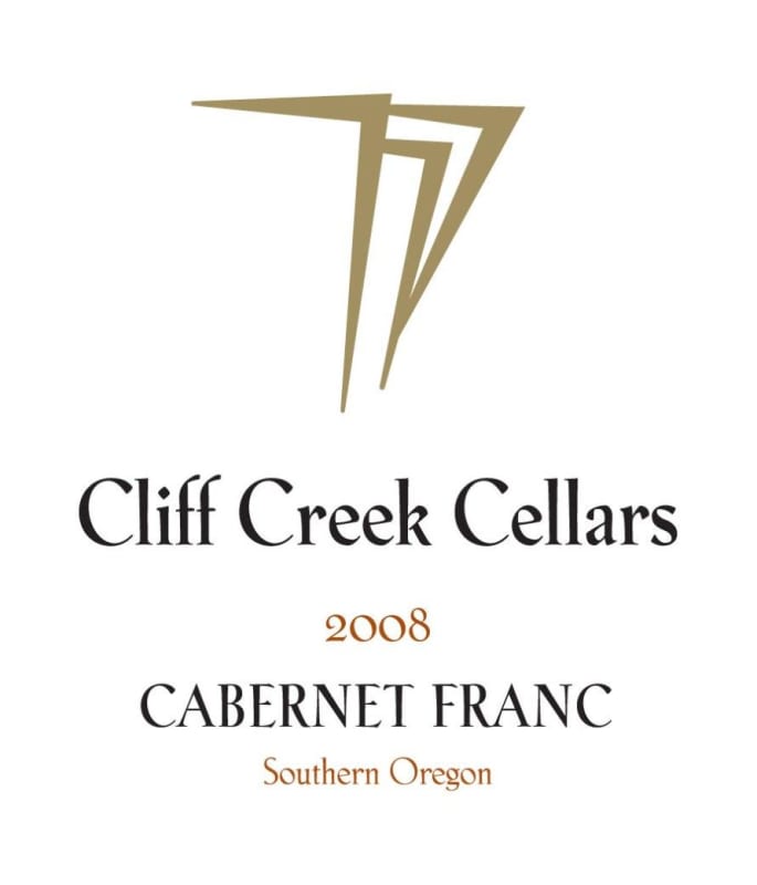 Cliff Creek winery Cellars Cabernet Franc 2008 Front Label