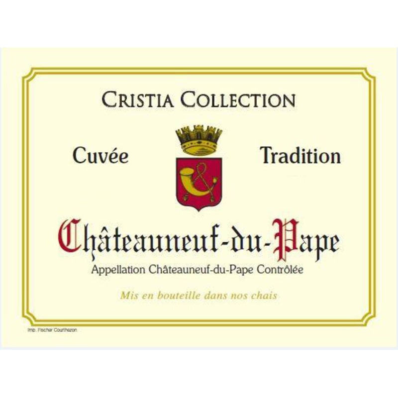 Cristia Collection Chateauneuf-Du-Pape Cuvee Tradition 2015 Front Label