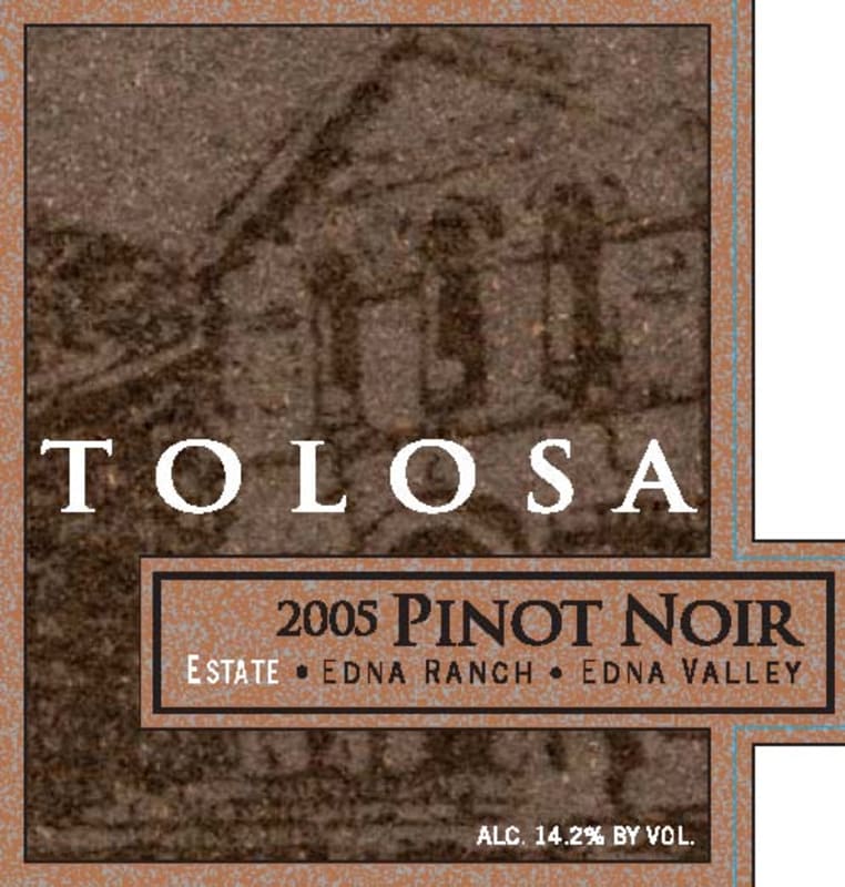 Tolosa Winery Estate Pinot Noir 2005 Front Label