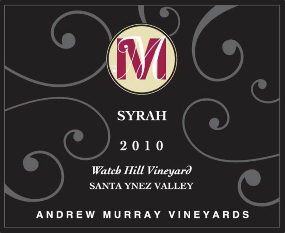 Andrew Murray Watch Hill Vineyard Syrah 2010 Front Label