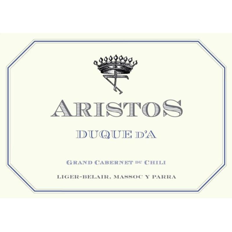 Parra Family Wines Aristos 'Duque d'A' Grand Cabernet 2010 Front Label