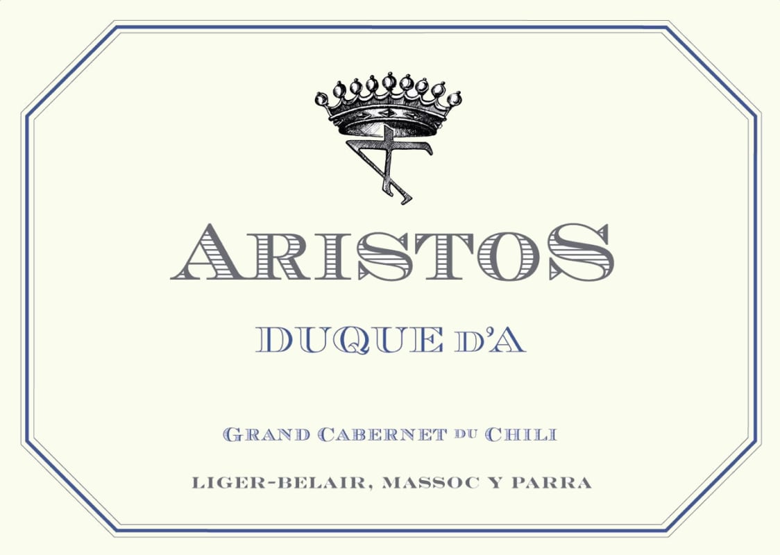 Parra Family Wines Aristos Duque d'A Grand Cabernet 2012 Front Label