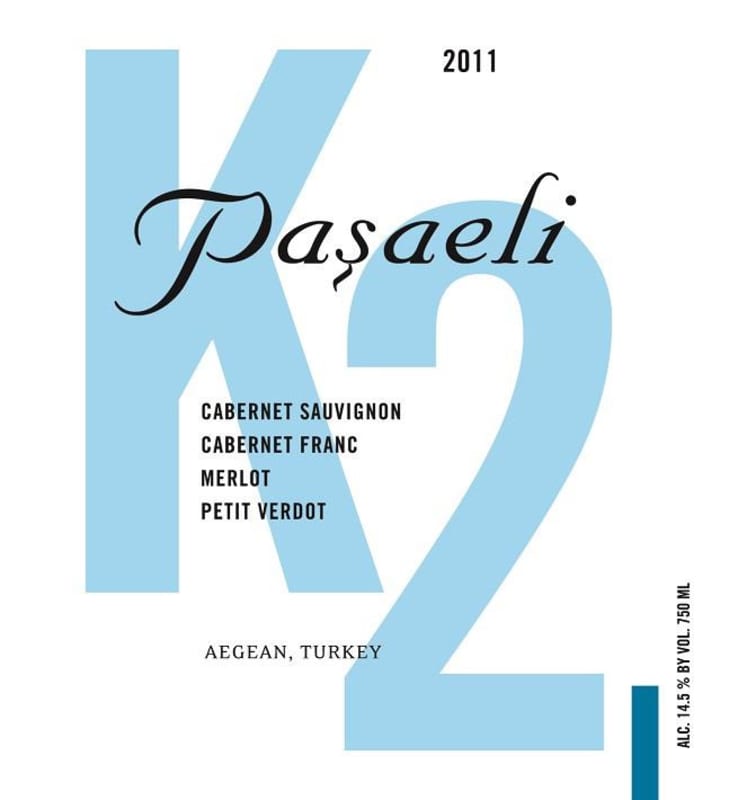 Pasaeli Vineyards & Winery K2 Red 2011 Front Label