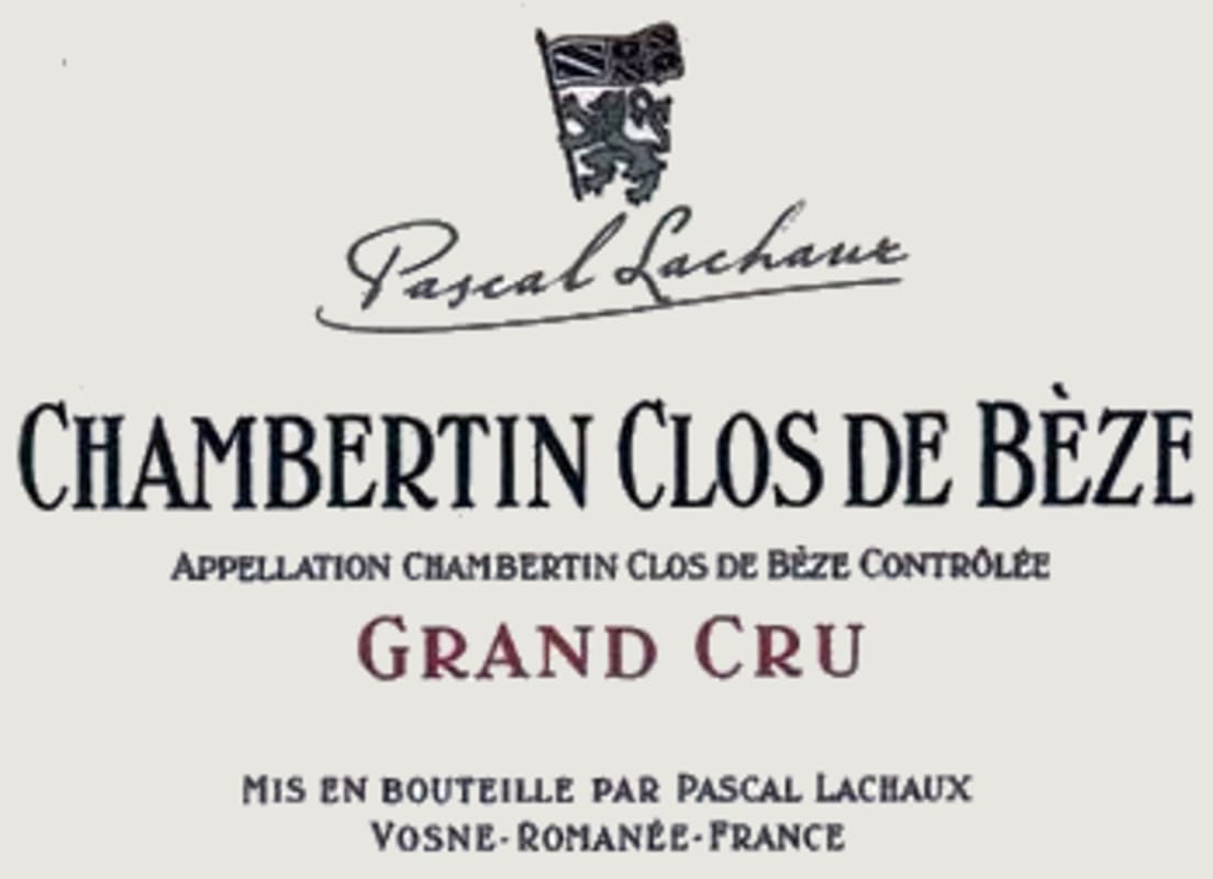 Pascal Lachaux Chambertin Clos-de-Beze Grand Cru 2005 Front Label
