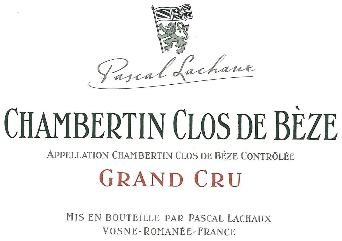 Pascal Lachaux Chambertin Clos-de-Beze Grand Cru 2008 Front Label