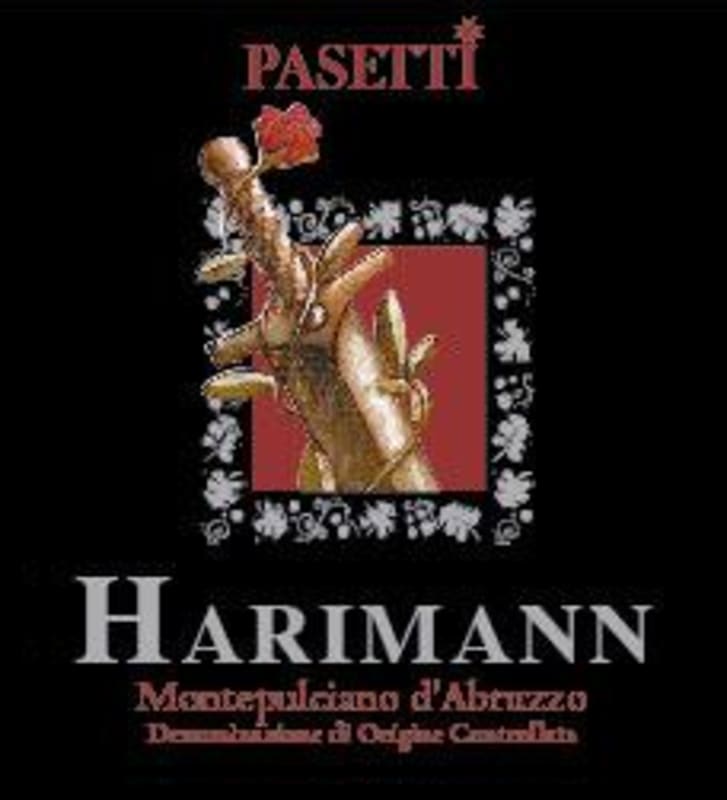 Pasetti Vini Montepulciano d'Abruzzo Harimann 2005 Front Label