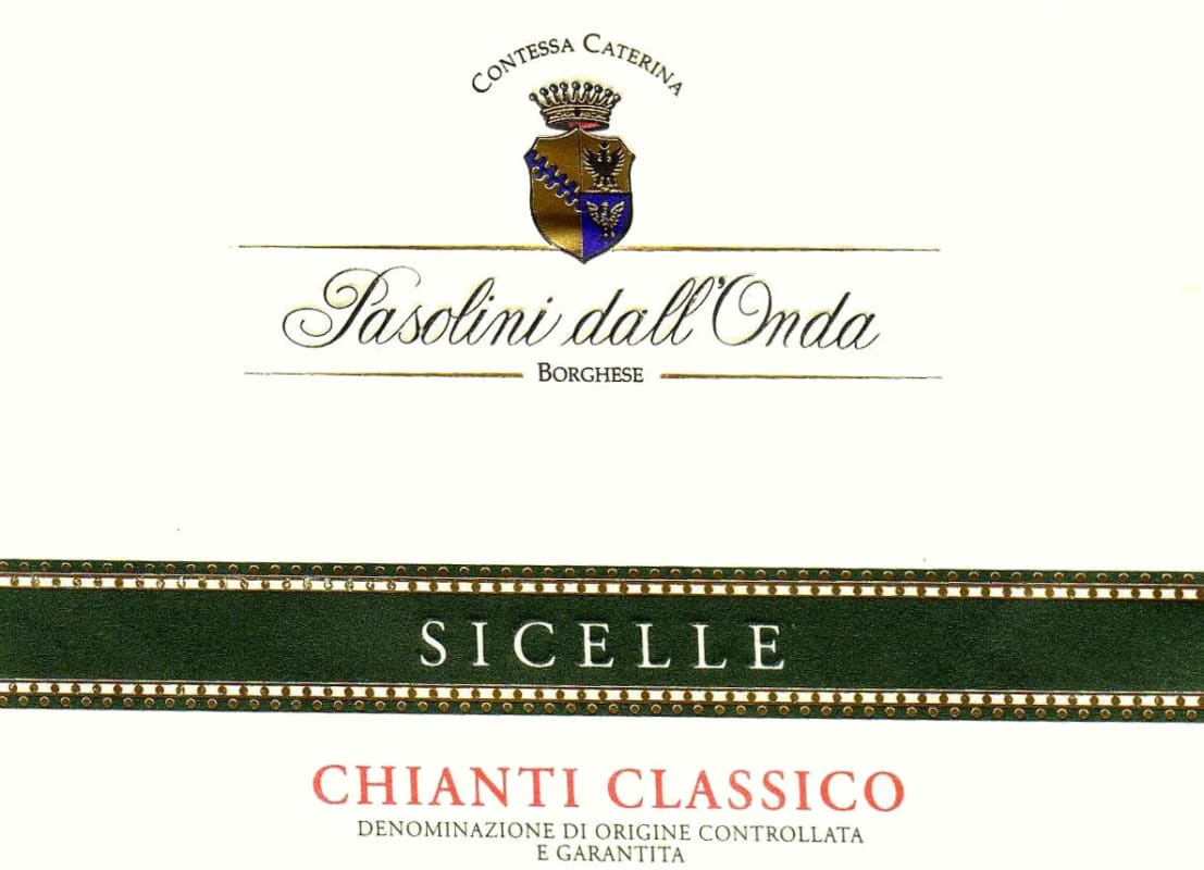Pasolini dall'Onda Wines Chianti Classico Sicelle 2012 Front Label