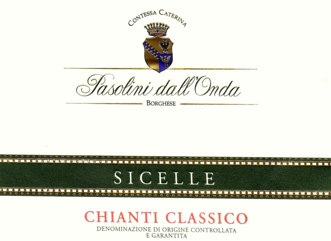 Pasolini dall'Onda Wines Chianti Classico Sicelle 2008 Front Label