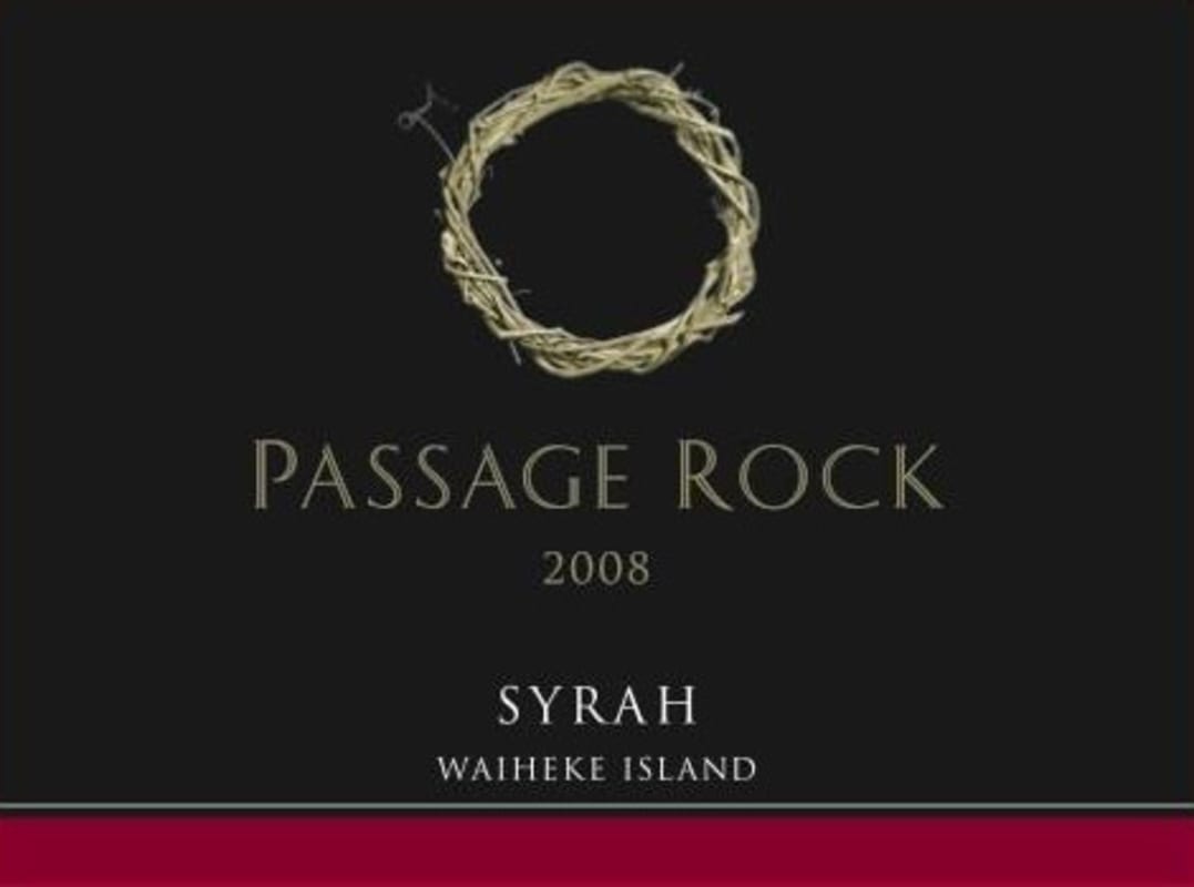 Passage Rock Wines Syrah 2008 Front Label
