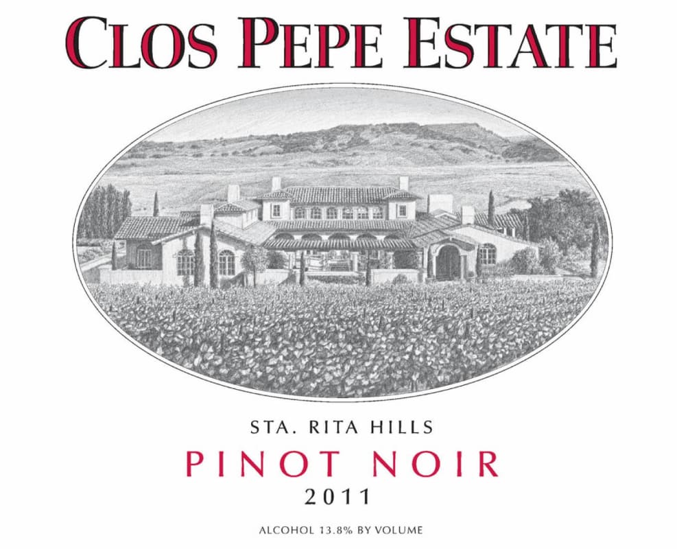 Clos Pepe Estate Ete Pinot Noir Santa 2011 Front Label