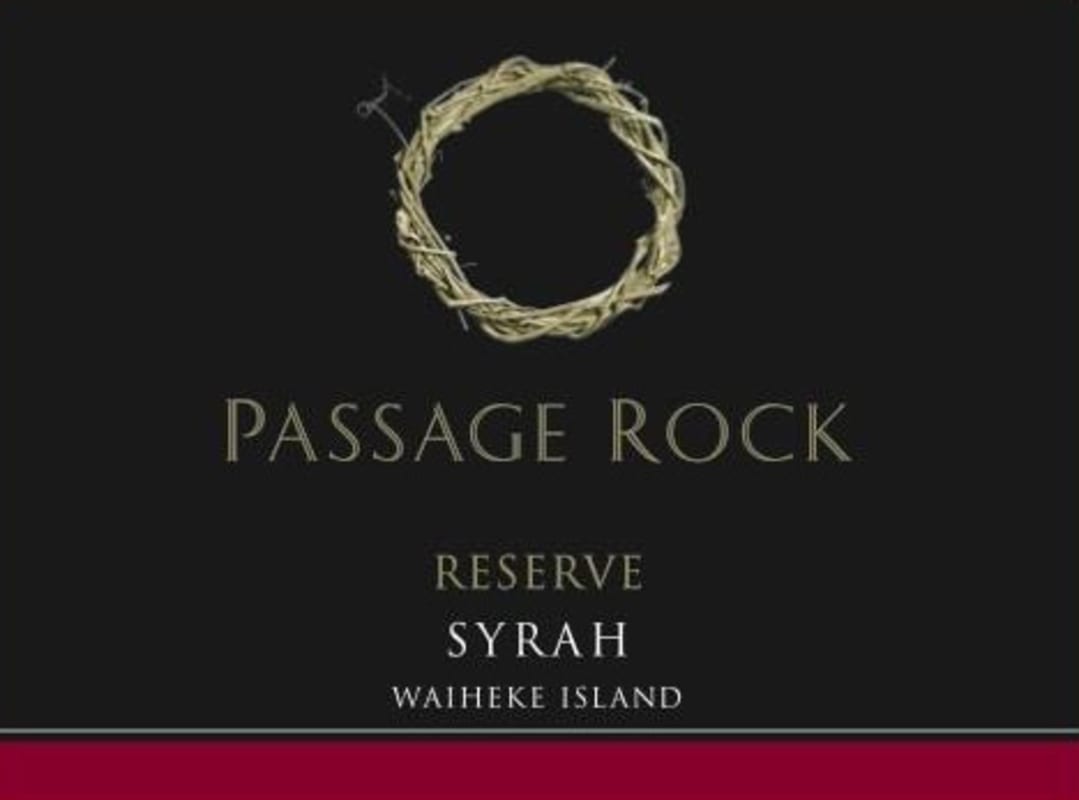 Passage Rock Wines Reserve Syrah 2013 Front Label