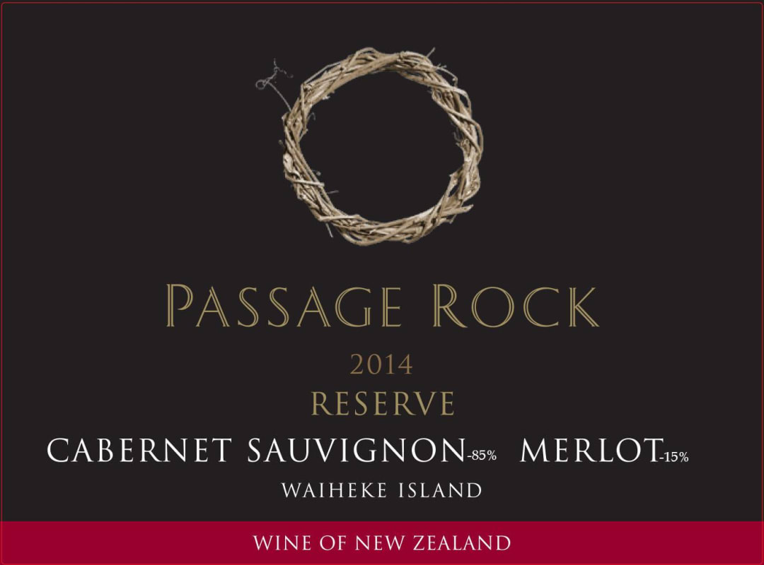 Passage Rock Wines Reserve Cabernet Sauvignon Merlot 2014 Front Label