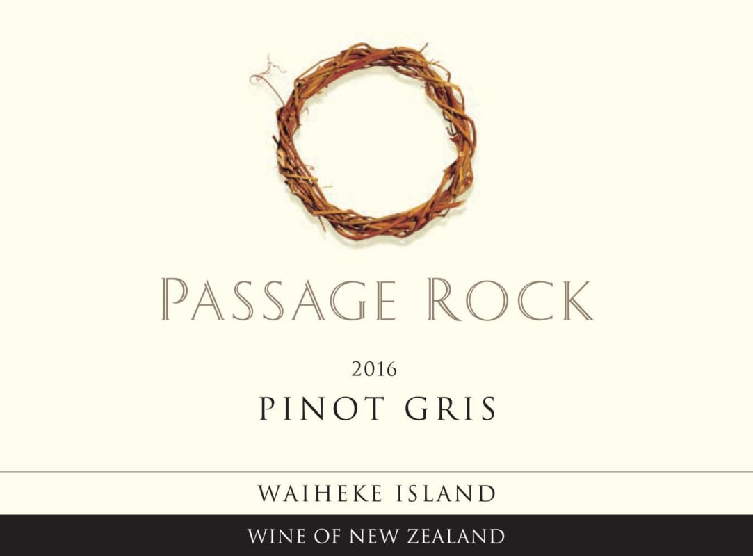 Passage Rock Wines Pinot Gris 2016 Front Label