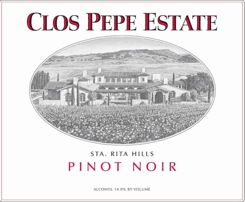 Clos Pepe Estate Ete Pinot Noir Santa 2014 Front Label