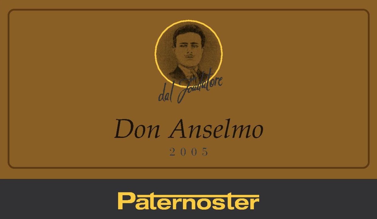 Paternoster Aglianico del Vulture Don Anselmo 2005 Front Label