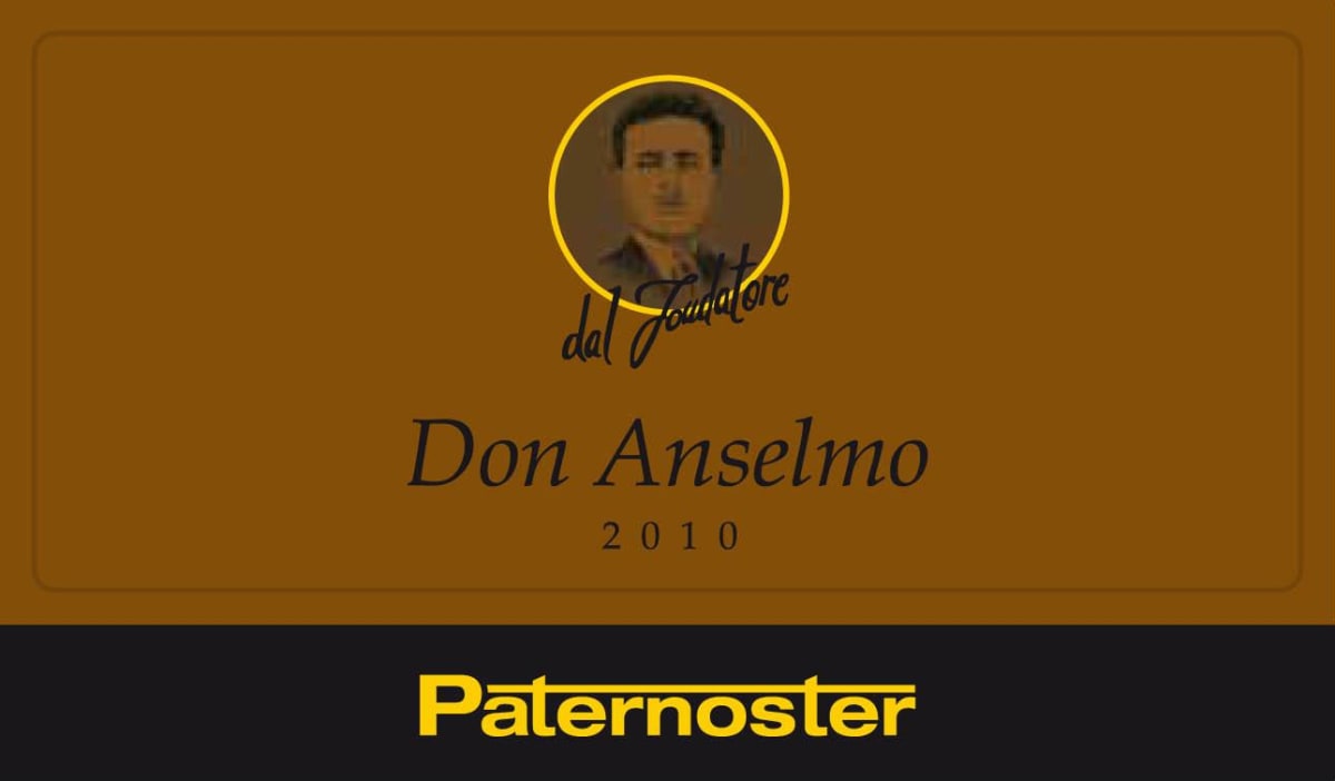 Paternoster Aglianico del Vulture Don Anselmo 2010 Front Label