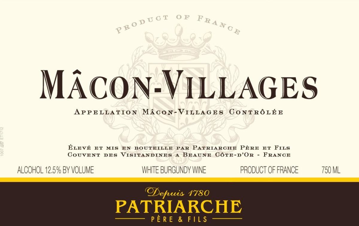 Patriarche Macon-Villages 2013 Front Label