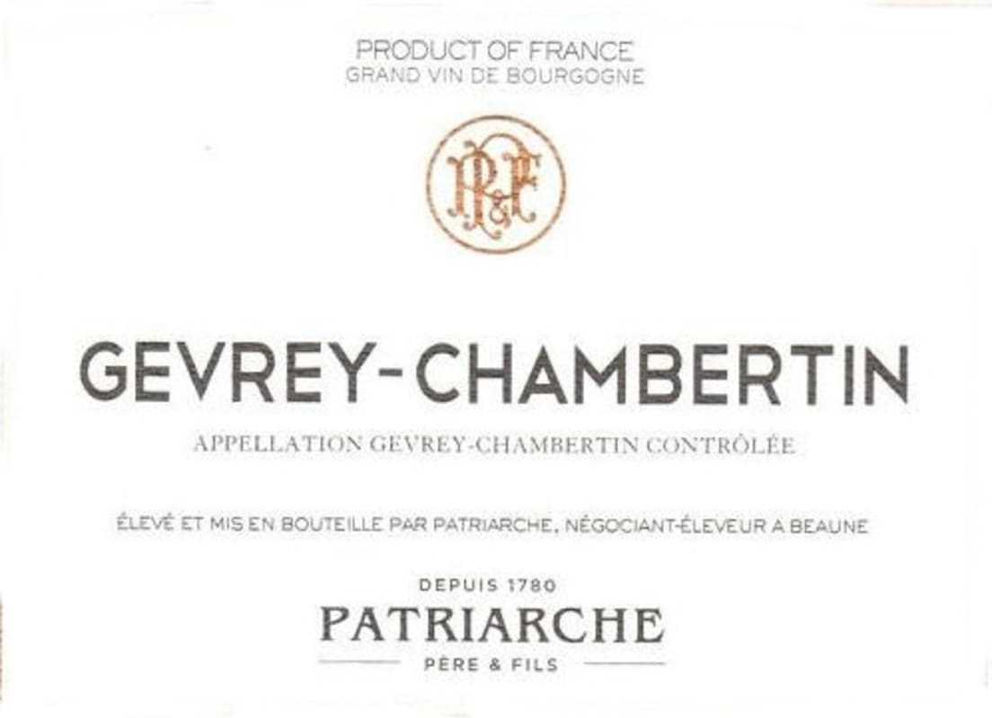 Patriarche Gevrey-Chambertin 2011 Front Label