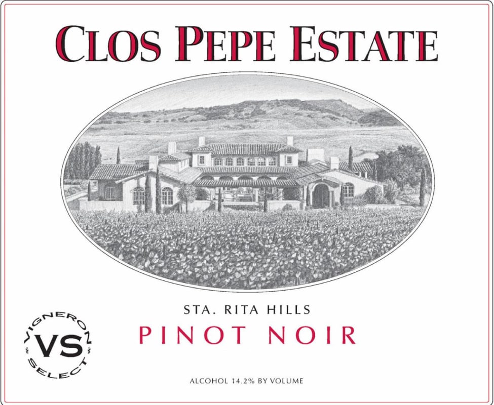 Clos Pepe Estate Ete Vigneron Select Pinot Noir 2014 Front Label