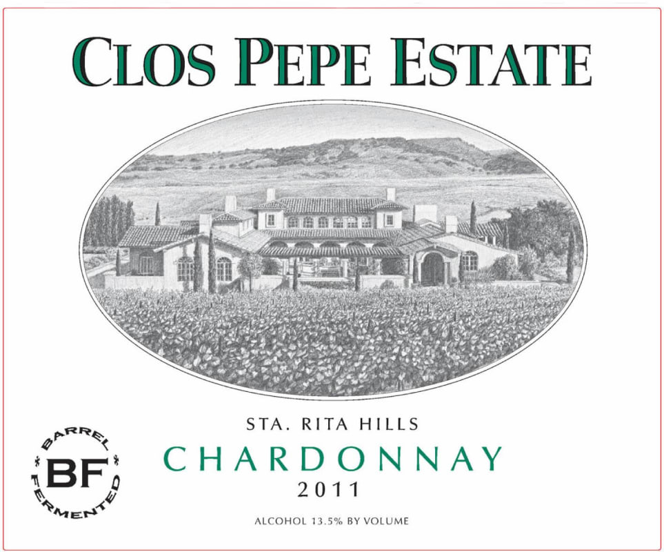 Clos Pepe Estate Ete Barrel Fermented Chardonnay 2011 Front Label