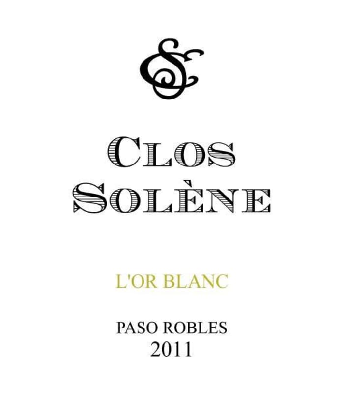 Clos Solene L Or Blanc 2011 Front Label