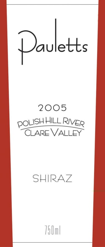 Paulett Wines Polish Hill River Shiraz 2005 Front Label