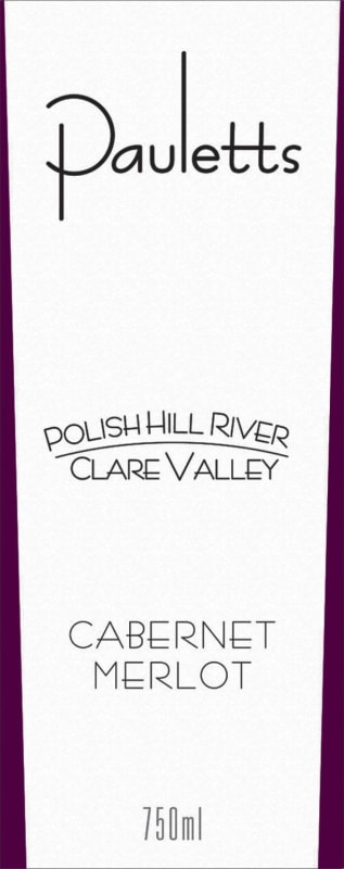 Paulett Wines Polish Hill River Cabernet Sauvignon Merlot 2010 Front Label