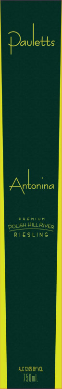 Paulett Wines Antonina Riesling 2009 Front Label