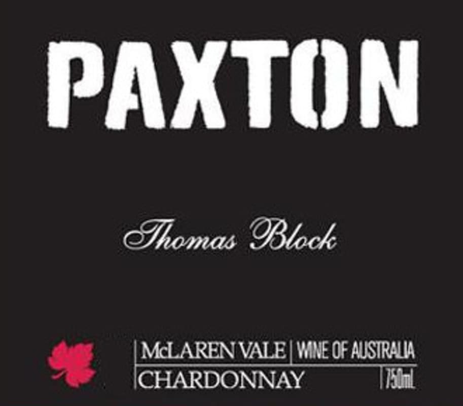 Paxton Vineyards Thomas Block Chardonnay 2014 Front Label