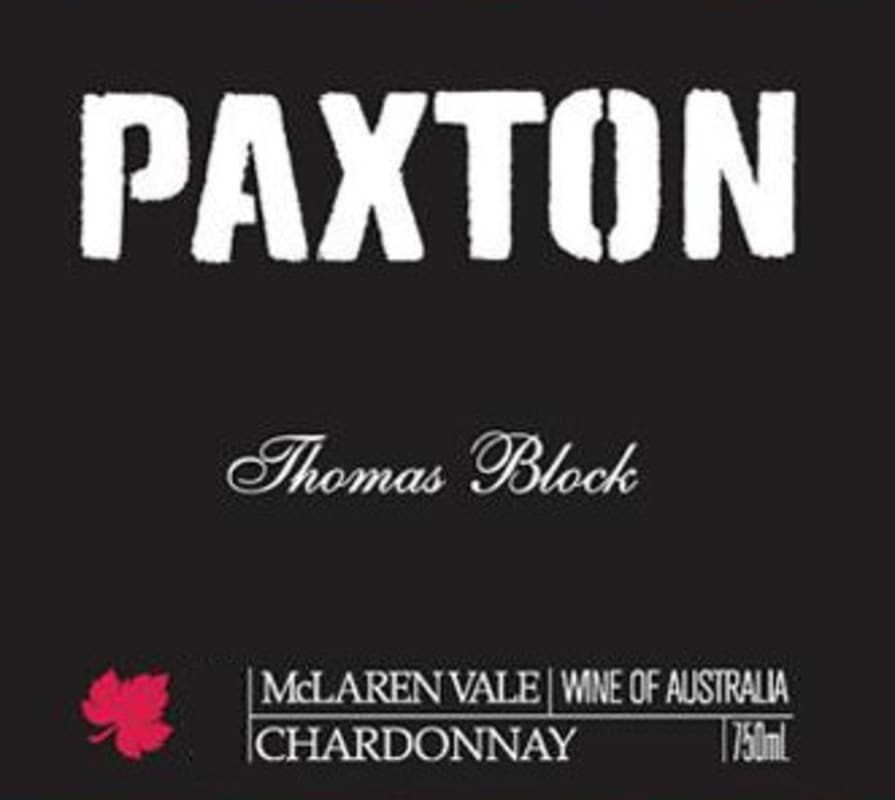 Paxton Vineyards Thomas Block Chardonnay 2013 Front Label