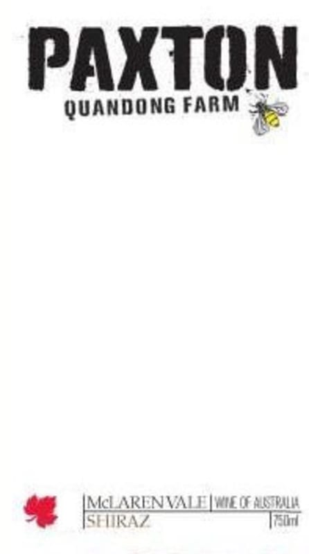 Paxton Vineyards Quandong Shiraz 2012 Front Label