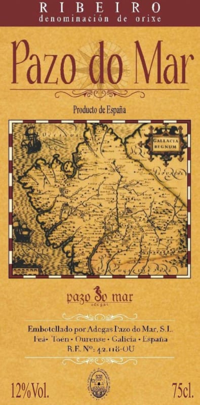 Pazo do Mar Ribeiro 2015 Front Label