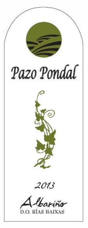 Pazo Pondal Rias Baixas Albarino 2013 Front Label