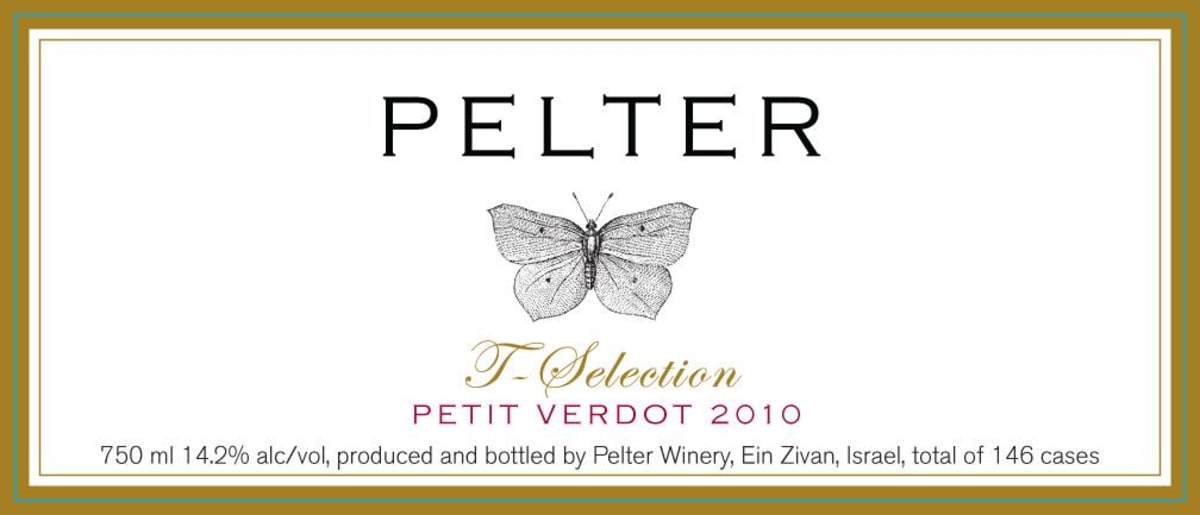 Pelter Winery T-Selection Petit Verdot 2010 Front Label