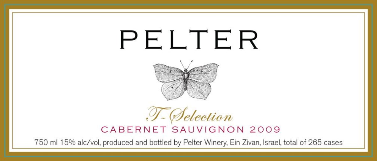 Pelter Winery T-Selection Cabernet Sauvignon 2009 Front Label