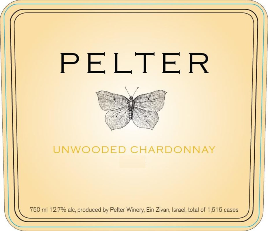 Pelter Winery Unwooded Chardonnay 2013 Front Label