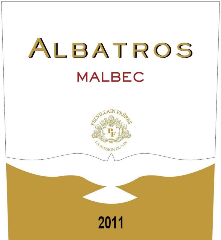 Pelvillain Freres Albatros Malbec 2011 Front Label